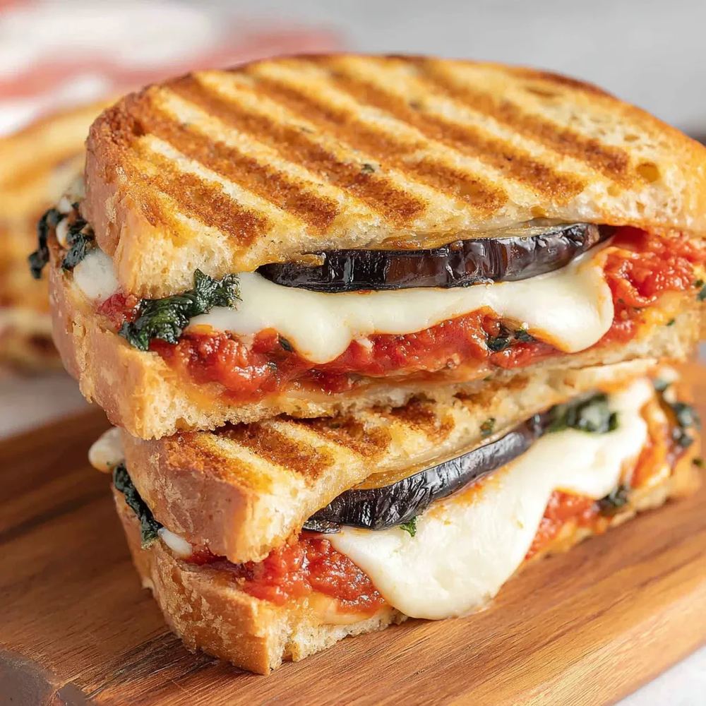 Eggplant Parmigiana Panini