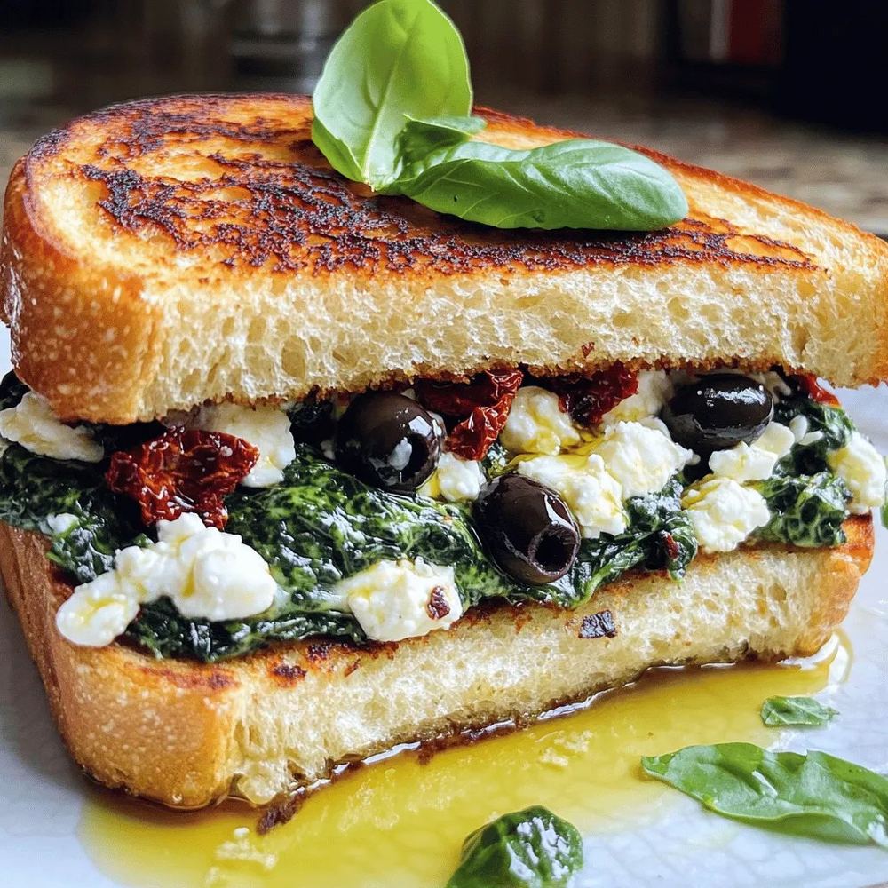 Fresh Mozzarella & Spinach Sandwich