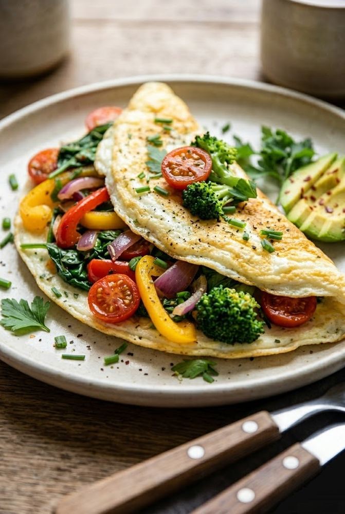 Egg White Veggie Omelette